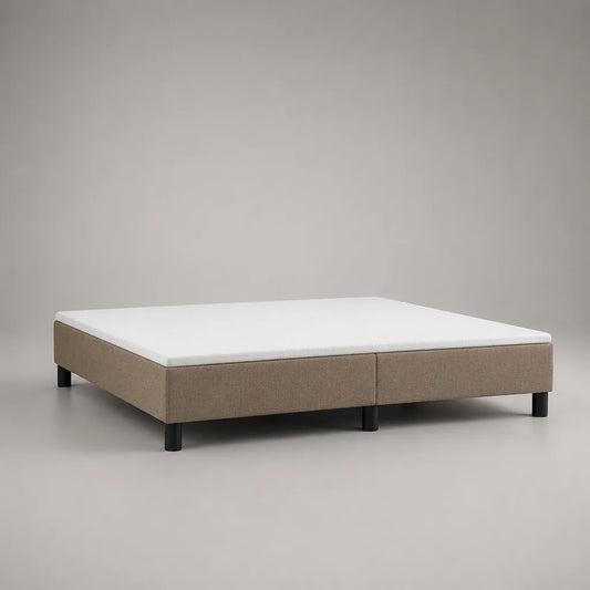 Letto matrimoniale 2 posti con 2 materassi e 2 materassi in schiuma, 160 × 200 cm, talpa, bianco e nero